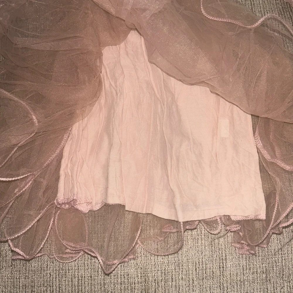 Elegant Pink Floral Kids Dress - Picture 5 of 7